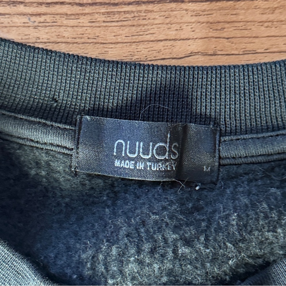 nuuds Black Crewneck with Cream Logo - Picture 3 of 8